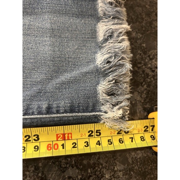 Democracy AB Technology Distressed Denim Dark Blue Jeans Women's Size 4 Slimming - Picture 5 of 7